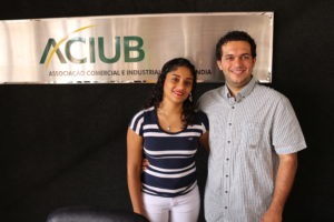 Os empresários Rodolfo Nivas Moreira e Sarah Hipolito
