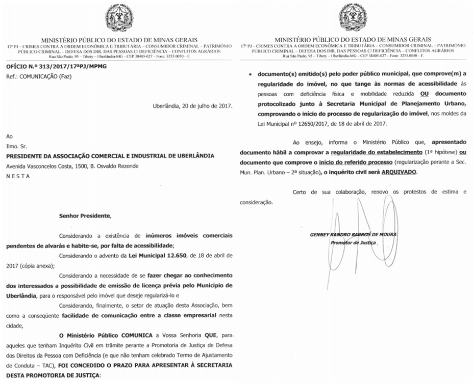 Oficio Ministerio Publico - Habite-se